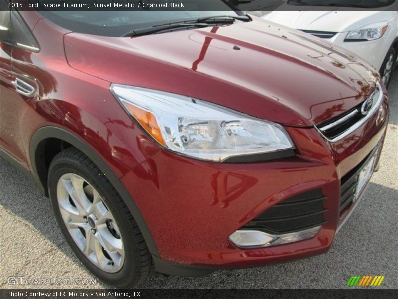 Sunset Metallic / Charcoal Black 2015 Ford Escape Titanium
