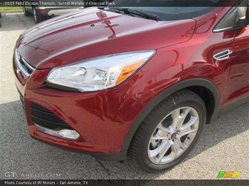 Sunset Metallic / Charcoal Black 2015 Ford Escape Titanium