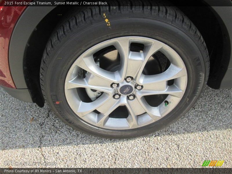 Sunset Metallic / Charcoal Black 2015 Ford Escape Titanium