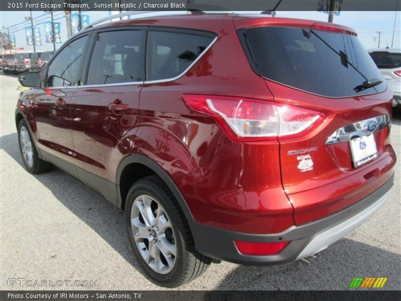 Sunset Metallic / Charcoal Black 2015 Ford Escape Titanium