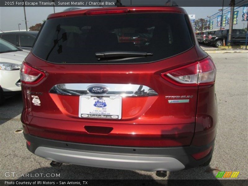 Sunset Metallic / Charcoal Black 2015 Ford Escape Titanium