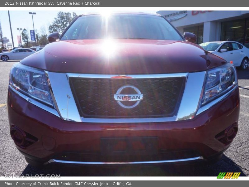 Cayenne Red / Charcoal 2013 Nissan Pathfinder SV