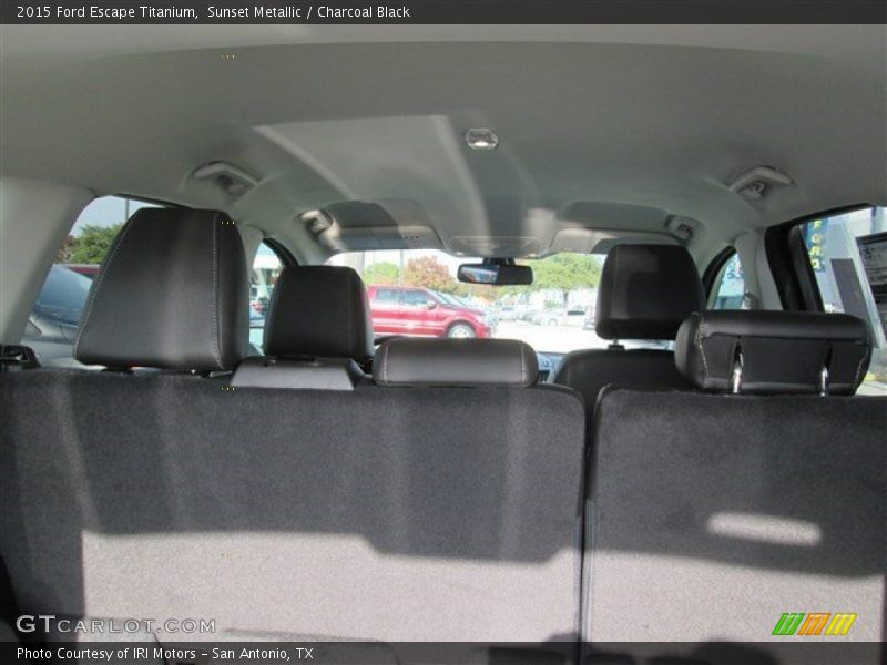Sunset Metallic / Charcoal Black 2015 Ford Escape Titanium