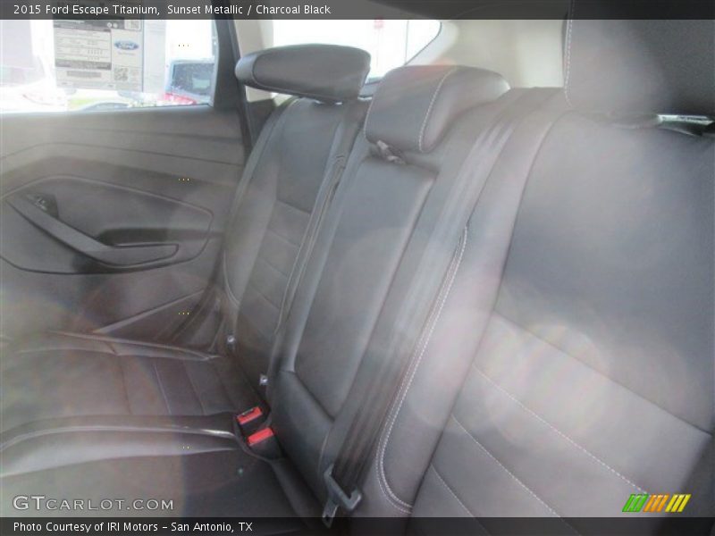 Sunset Metallic / Charcoal Black 2015 Ford Escape Titanium