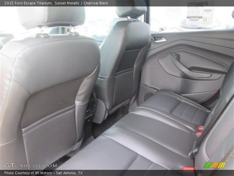 Sunset Metallic / Charcoal Black 2015 Ford Escape Titanium