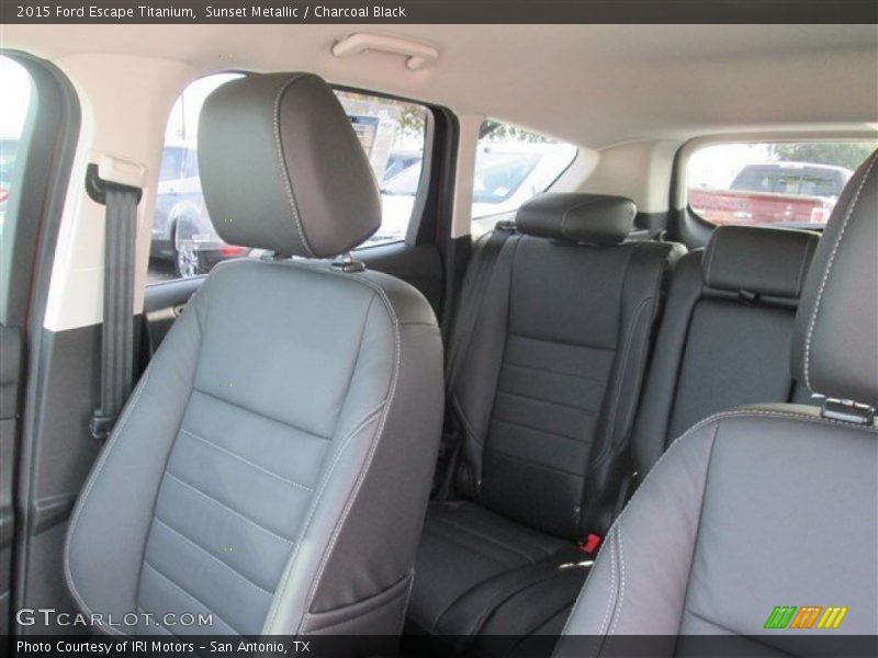 Sunset Metallic / Charcoal Black 2015 Ford Escape Titanium