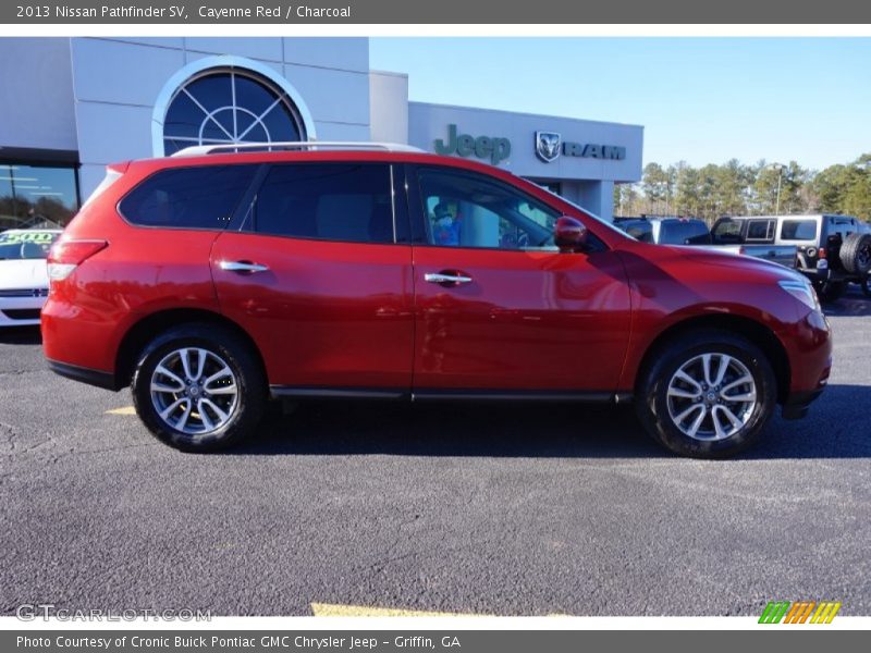 Cayenne Red / Charcoal 2013 Nissan Pathfinder SV