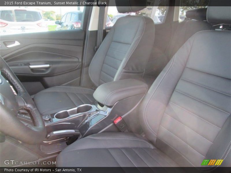 Sunset Metallic / Charcoal Black 2015 Ford Escape Titanium