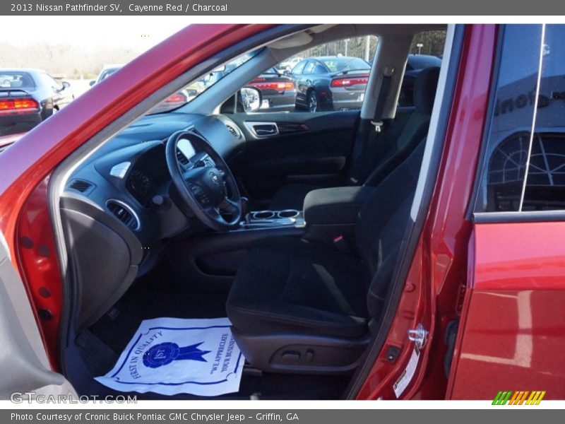 Cayenne Red / Charcoal 2013 Nissan Pathfinder SV