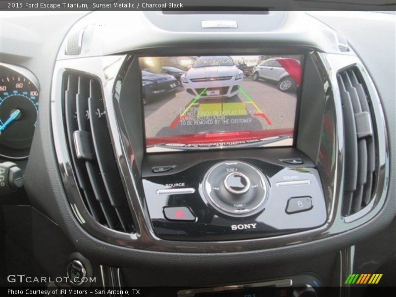 Sunset Metallic / Charcoal Black 2015 Ford Escape Titanium