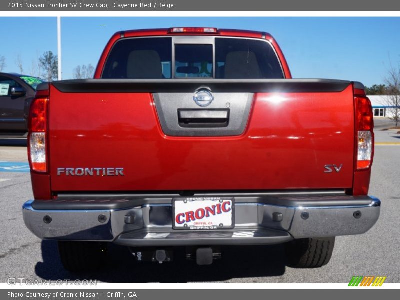 Cayenne Red / Beige 2015 Nissan Frontier SV Crew Cab