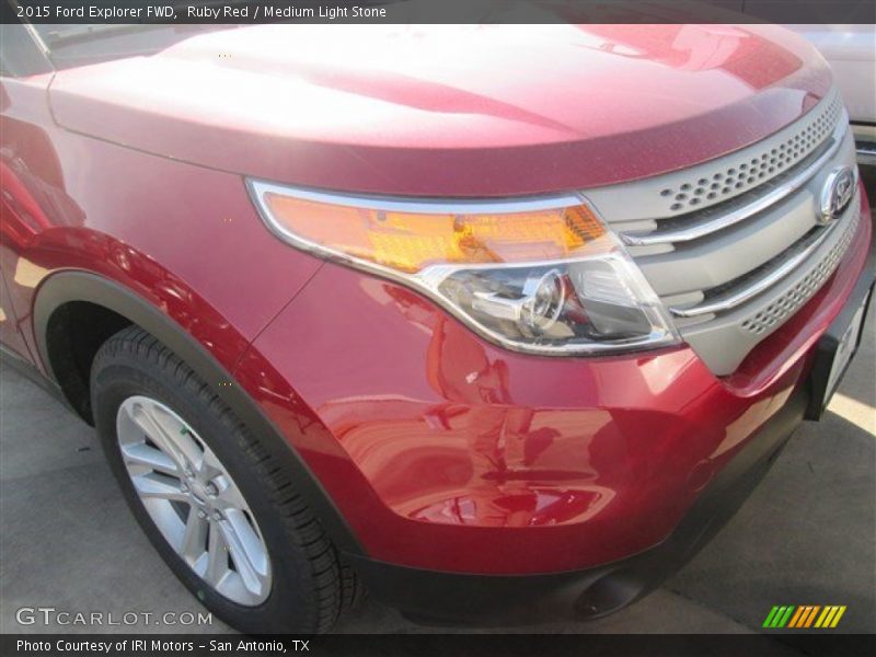 Ruby Red / Medium Light Stone 2015 Ford Explorer FWD