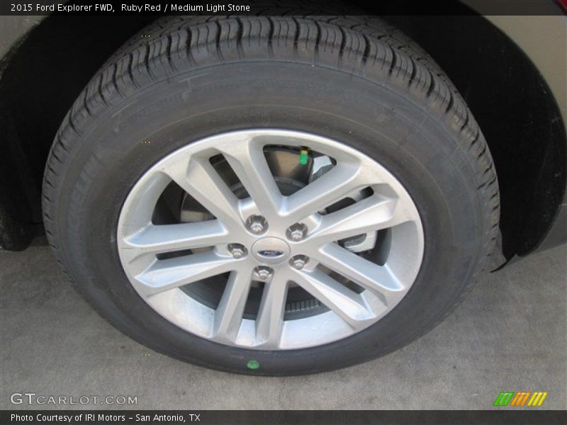Ruby Red / Medium Light Stone 2015 Ford Explorer FWD