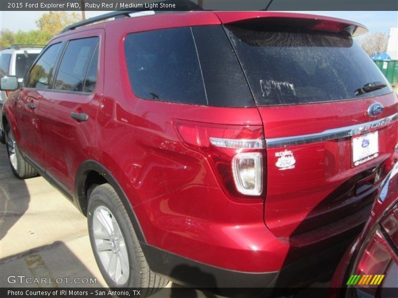 Ruby Red / Medium Light Stone 2015 Ford Explorer FWD