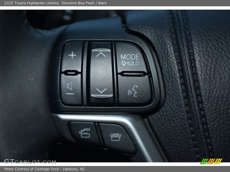 Shoreline Blue Pearl / Black 2015 Toyota Highlander Limited