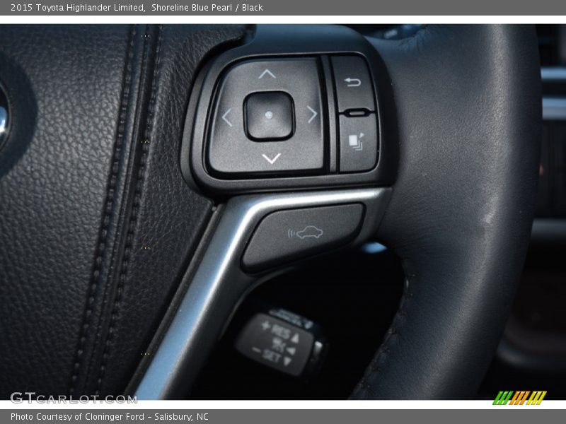 Shoreline Blue Pearl / Black 2015 Toyota Highlander Limited