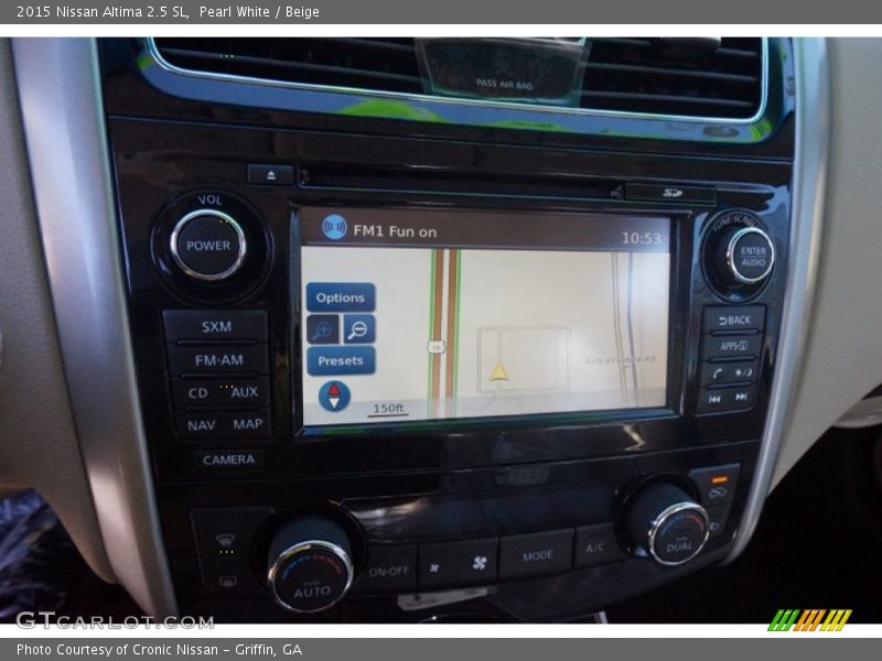 Pearl White / Beige 2015 Nissan Altima 2.5 SL