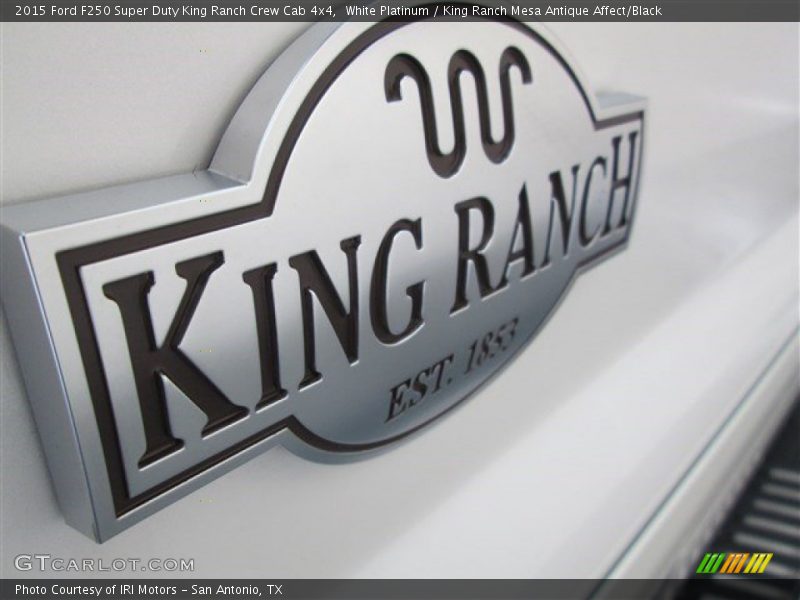 White Platinum / King Ranch Mesa Antique Affect/Black 2015 Ford F250 Super Duty King Ranch Crew Cab 4x4