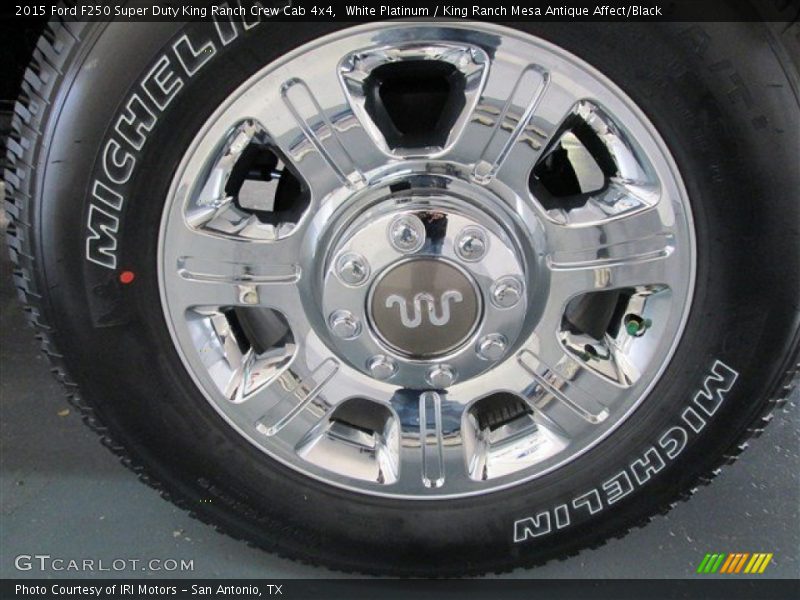 White Platinum / King Ranch Mesa Antique Affect/Black 2015 Ford F250 Super Duty King Ranch Crew Cab 4x4