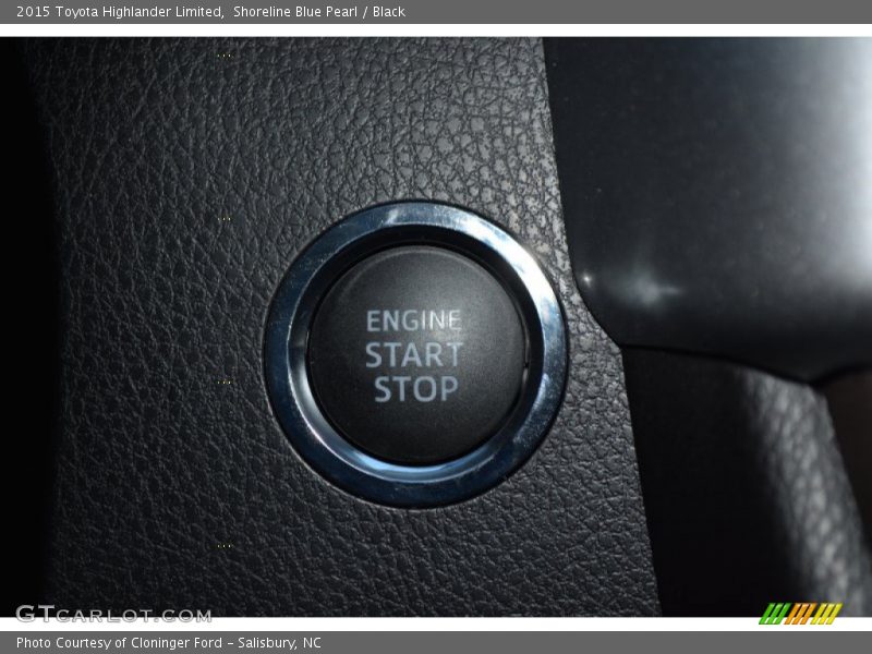 Shoreline Blue Pearl / Black 2015 Toyota Highlander Limited