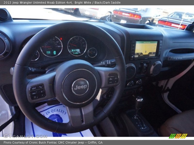 Bright White / Black/Dark Saddle 2013 Jeep Wrangler Unlimited Moab Edition 4x4