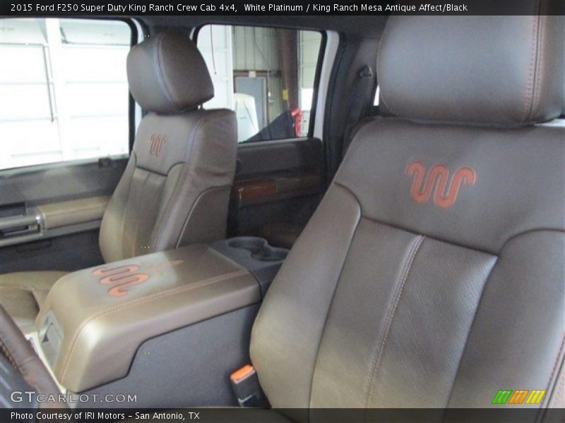 White Platinum / King Ranch Mesa Antique Affect/Black 2015 Ford F250 Super Duty King Ranch Crew Cab 4x4