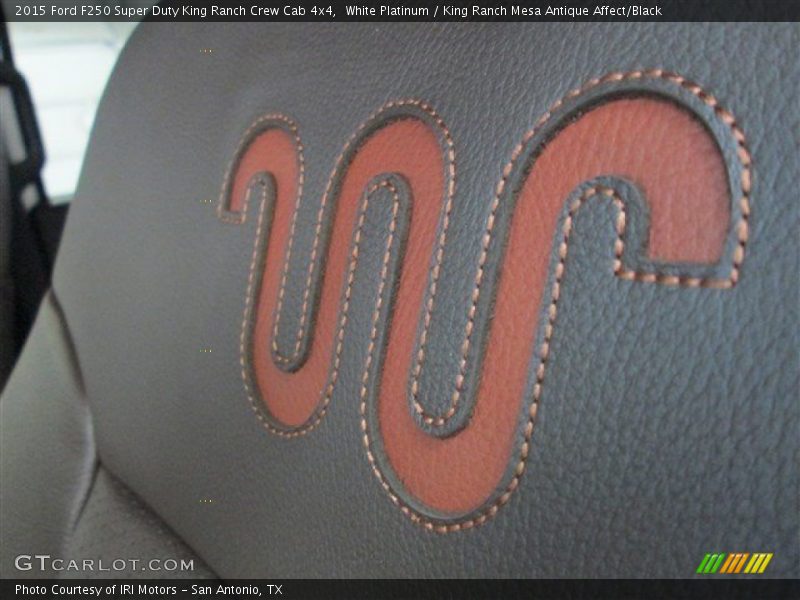 White Platinum / King Ranch Mesa Antique Affect/Black 2015 Ford F250 Super Duty King Ranch Crew Cab 4x4