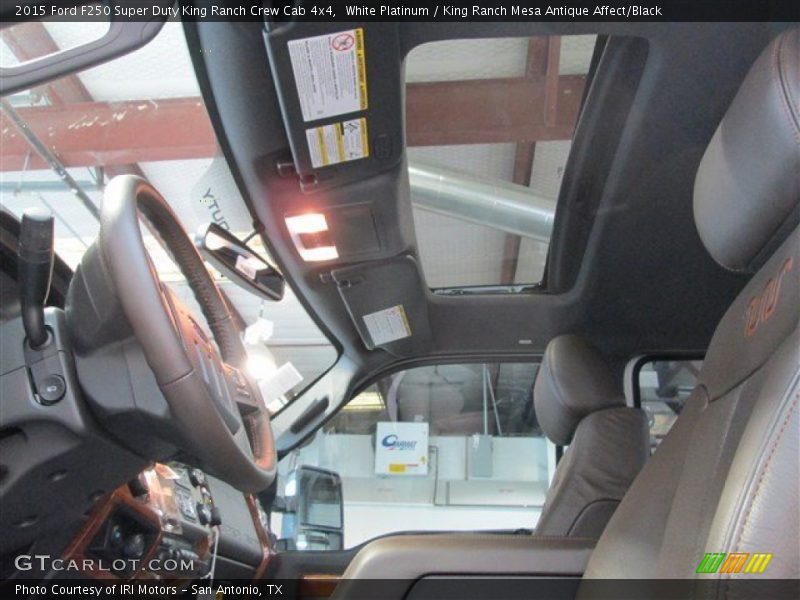 White Platinum / King Ranch Mesa Antique Affect/Black 2015 Ford F250 Super Duty King Ranch Crew Cab 4x4