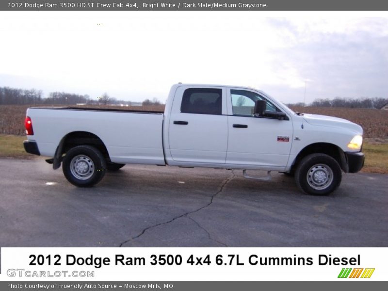 Bright White / Dark Slate/Medium Graystone 2012 Dodge Ram 3500 HD ST Crew Cab 4x4