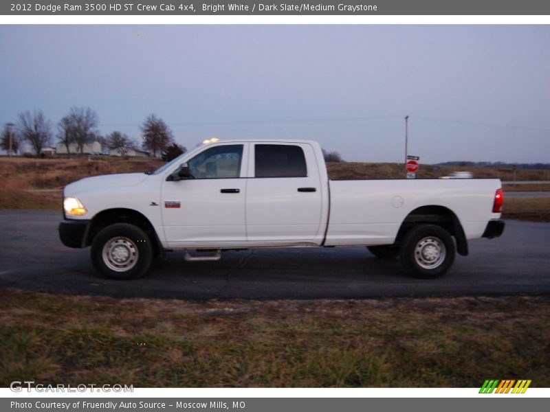 Bright White / Dark Slate/Medium Graystone 2012 Dodge Ram 3500 HD ST Crew Cab 4x4