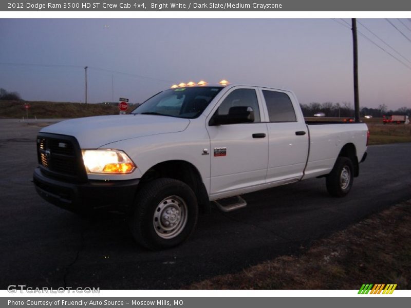Bright White / Dark Slate/Medium Graystone 2012 Dodge Ram 3500 HD ST Crew Cab 4x4