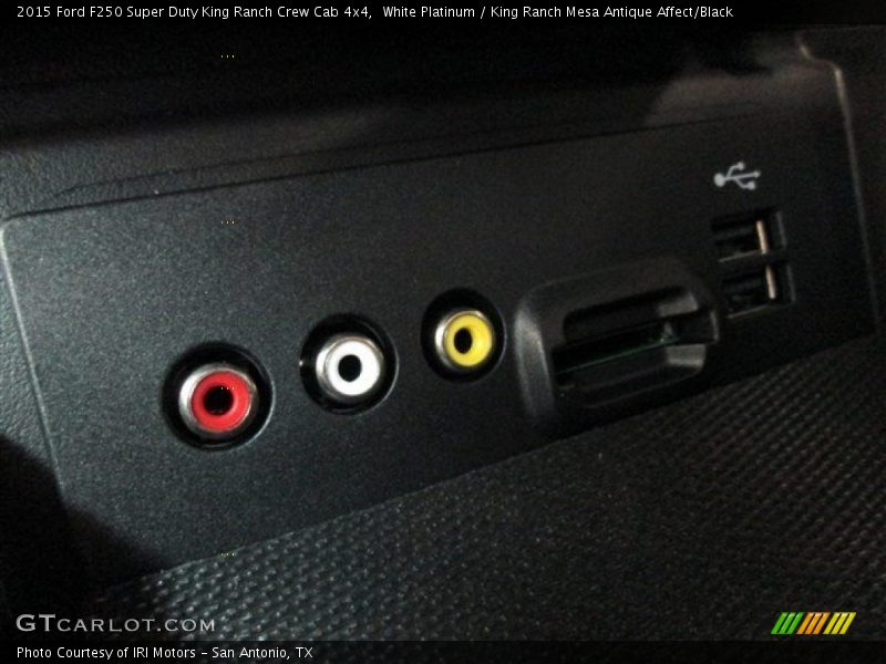 White Platinum / King Ranch Mesa Antique Affect/Black 2015 Ford F250 Super Duty King Ranch Crew Cab 4x4