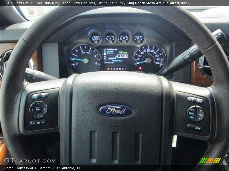 White Platinum / King Ranch Mesa Antique Affect/Black 2015 Ford F250 Super Duty King Ranch Crew Cab 4x4