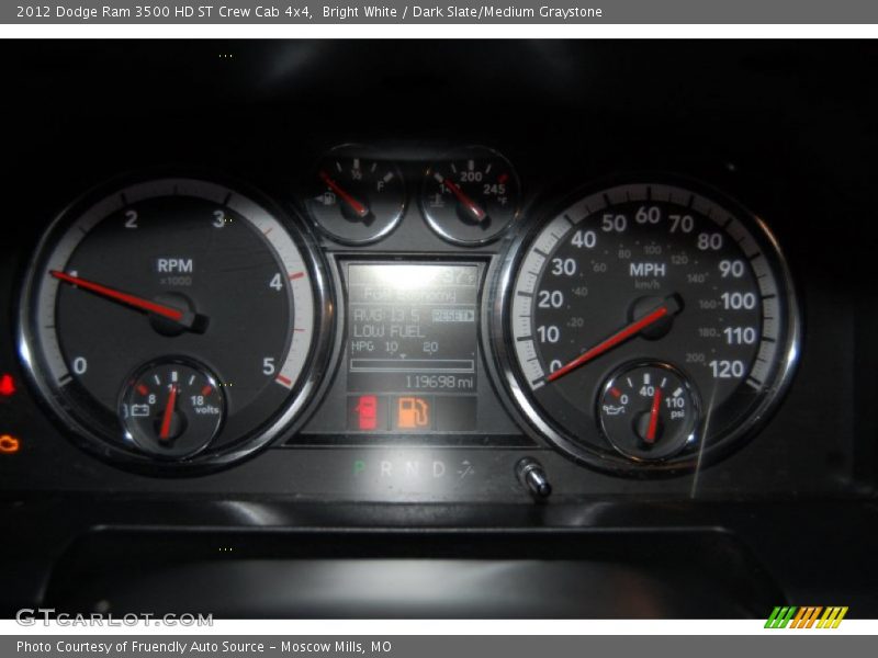 Bright White / Dark Slate/Medium Graystone 2012 Dodge Ram 3500 HD ST Crew Cab 4x4