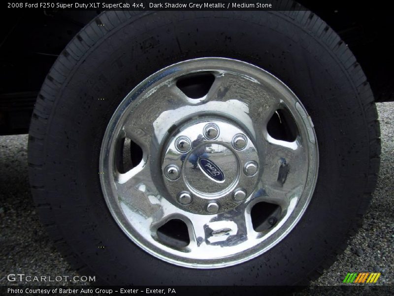 Dark Shadow Grey Metallic / Medium Stone 2008 Ford F250 Super Duty XLT SuperCab 4x4
