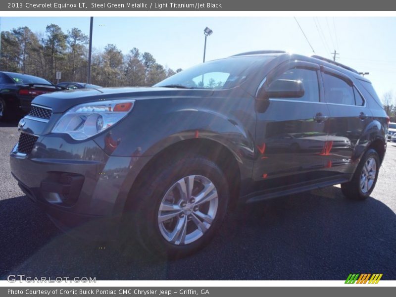 Steel Green Metallic / Light Titanium/Jet Black 2013 Chevrolet Equinox LT