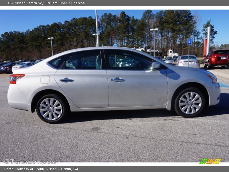 Brilliant Silver / Charcoal 2014 Nissan Sentra SV