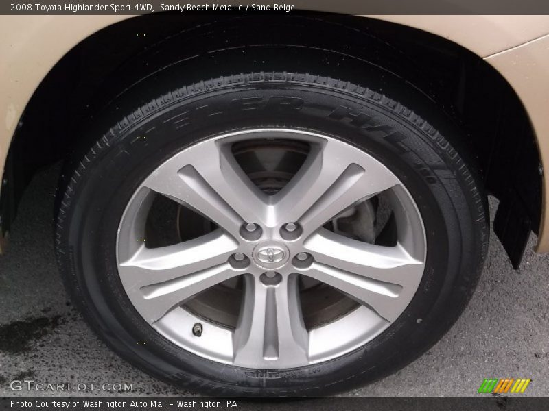 Sandy Beach Metallic / Sand Beige 2008 Toyota Highlander Sport 4WD