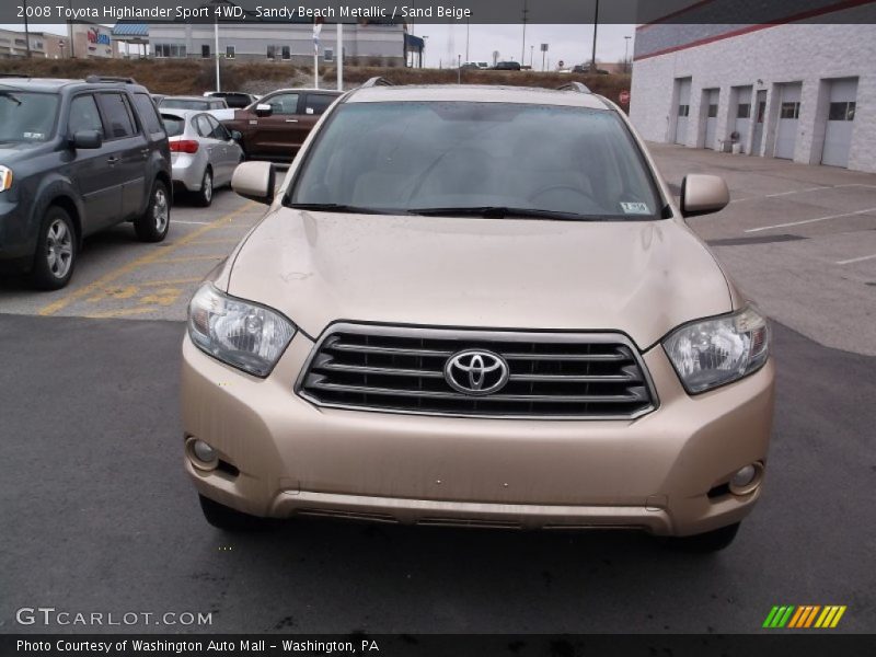 Sandy Beach Metallic / Sand Beige 2008 Toyota Highlander Sport 4WD