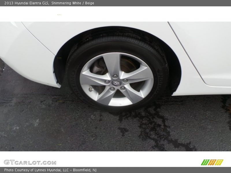 Shimmering White / Beige 2013 Hyundai Elantra GLS