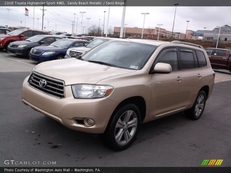 Front 3/4 View of 2008 Highlander Sport 4WD