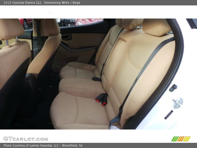 Shimmering White / Beige 2013 Hyundai Elantra GLS