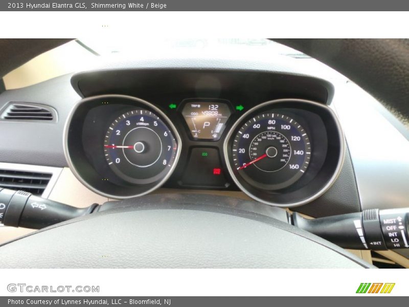 Shimmering White / Beige 2013 Hyundai Elantra GLS