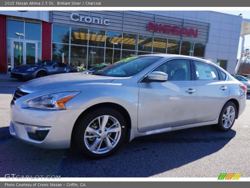 Brilliant Silver / Charcoal 2015 Nissan Altima 2.5 SV