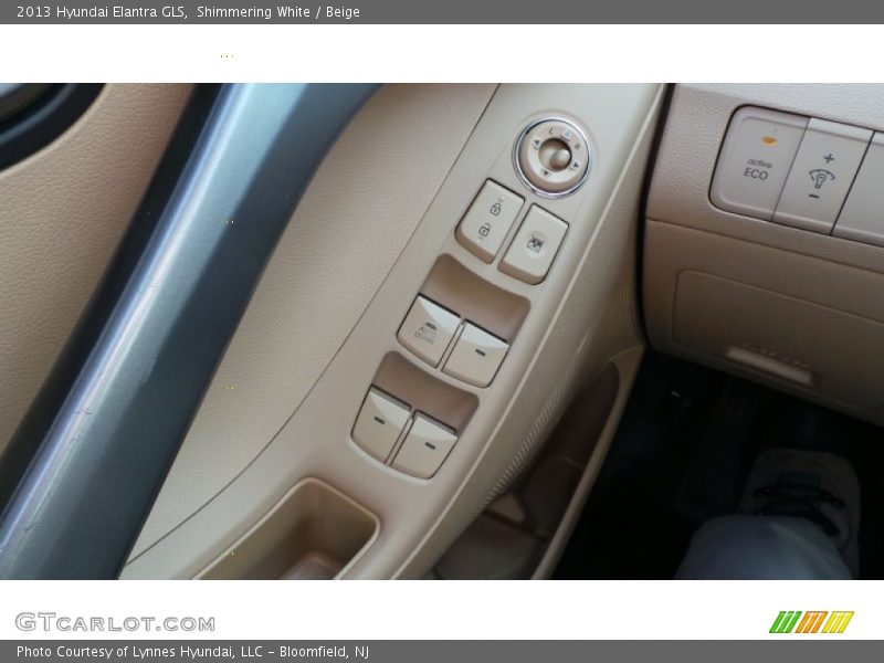 Shimmering White / Beige 2013 Hyundai Elantra GLS