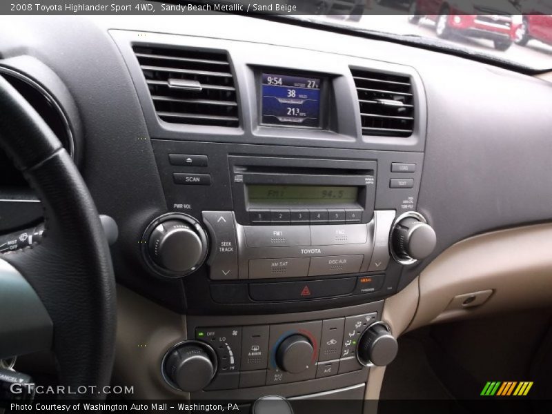 Sandy Beach Metallic / Sand Beige 2008 Toyota Highlander Sport 4WD