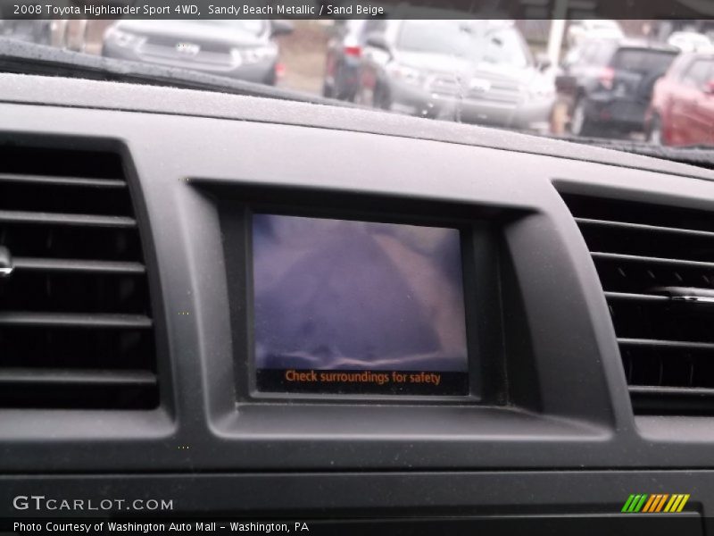 Sandy Beach Metallic / Sand Beige 2008 Toyota Highlander Sport 4WD