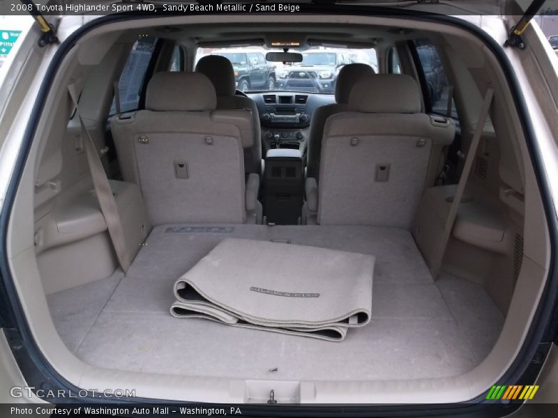 Sandy Beach Metallic / Sand Beige 2008 Toyota Highlander Sport 4WD