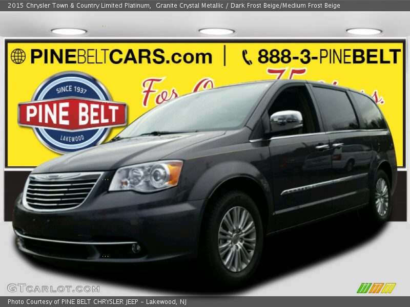 Granite Crystal Metallic / Dark Frost Beige/Medium Frost Beige 2015 Chrysler Town & Country Limited Platinum
