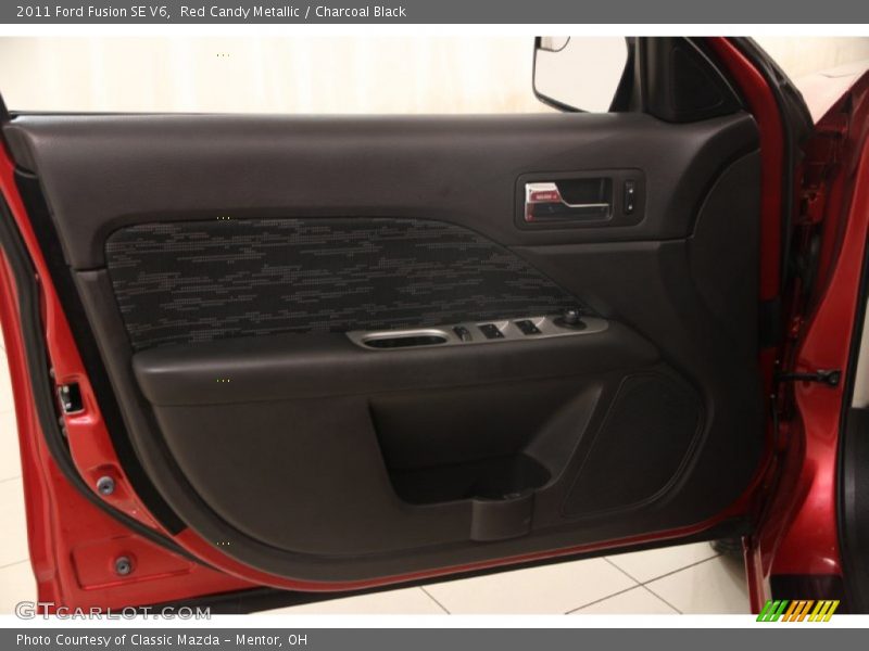 Red Candy Metallic / Charcoal Black 2011 Ford Fusion SE V6